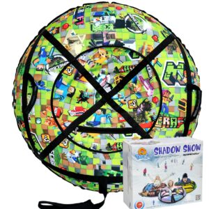 Тюбінг 100 см "Майнкрафт" (Оксфорд, ПВХ) надувні санчата ватрушка для снігу