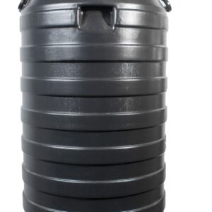 Бочка пластикова  120 л технічна чорна бідон  широка горловина бочка для води