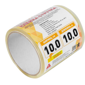 Скотч 100 мкм*10м ширина 10 см  для ремонту теплиць УФ 36 стаб