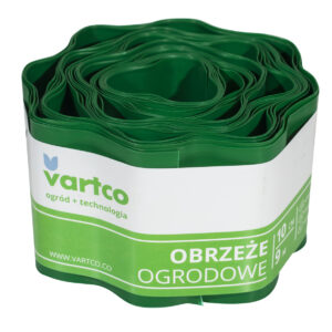 Бордюрна стрічка 10 см 9 метрів зелена VARTCO (Польща)