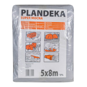Тент 160 г/м2 5 мх8м "PLANDEKA" тент тарпауліновий покривний
