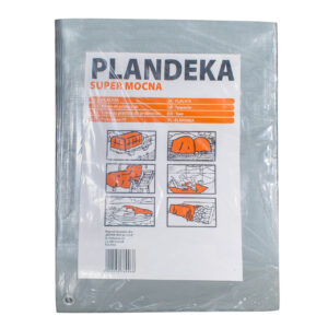 Тент 160 г/м2 4 х 8 м тарпауліновий "PLANDEKA" для захисту від вітру