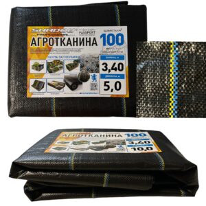 Агротканина 100 г/м2 3.4х5 метрів Shadow для мульчування ґрунту