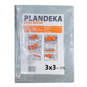 Тент 160 г/м2 3мх3м тарпауліновий "PLANDEKA" від снігу