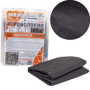 Агроволокно 50 г/м2 1.07 x10 метрів чорне пакетоване для мульчування