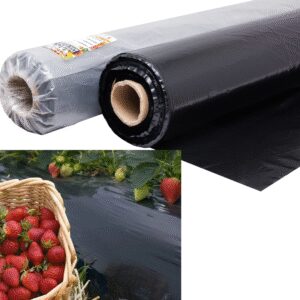Плівка 30 мкм 1.20м*1000м чорна універсальна поліетиленова плівка в рулонах від виробника