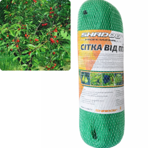 Сітка  20*20 комірка  4м*10м для захисту від  птахів зелена