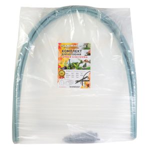 Комплект (кілочки 10 + кліпси 10 + дуги 5) для парника-теплиці, комплект для збирання парника з дуг