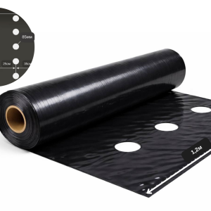 Плівка 30 мкм 1.20м* 1000м плівка чорна для мульчування перфорована 3 отвори